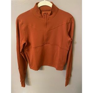 Lululemon rulu running cropped 1/2 zip